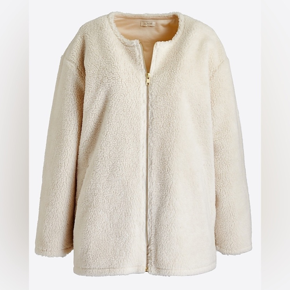 J. Crew Sherpa bomber jacket SZ. S